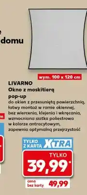 Kaufland Okno z moskitierą pop-up Livarno oferta