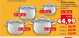 Kaufland Garnek stalowy ze szklaną pokrywką 16 cm oferta