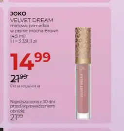 Jawa Drogerie Pomadka matowa Velvet oferta