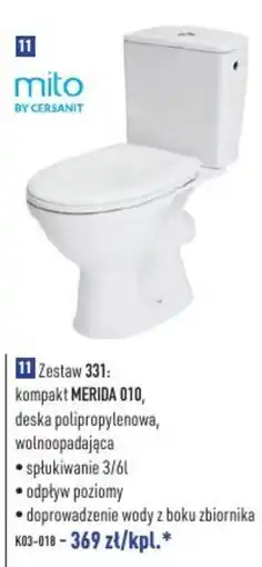 Cersanit Zestaw 331: kompakt MERIDA 010 oferta