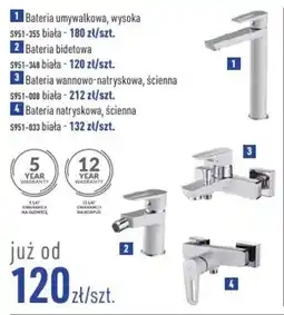 Cersanit Bateria umywalkowa, wysoka S951-355 biata oferta
