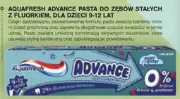 Sekret Urody AquaFresh Advance Pasta do zębów stałych z fluorkiem, dla dzieci 9-12 lat oferta
