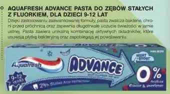 AquaFresh Advance Pasta do zębów stałych z fluorkiem, dla dzieci 9-12 lat