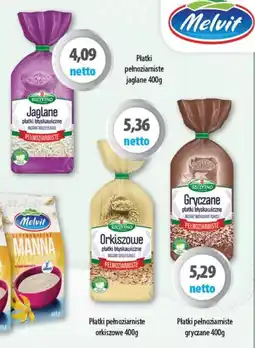 DUO-TES Melvit Płatki pełnoziarniste jaglane oferta
