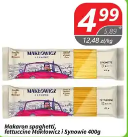Społem Makaron spaghetti, fettuccine Makłowicz i Synowie oferta
