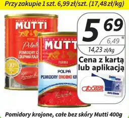 Społem Pomidory krojone, całe bez skóry Mutti oferta