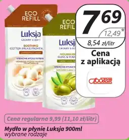 Społem Mycło w płynie Luksja wybrane rodzaje oferta