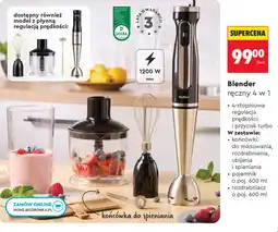 Biedronka Blender ręczny 4 w 1 Hoffen oferta