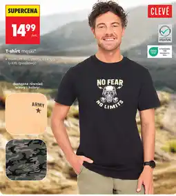 Biedronka T-shirt męski CLEVÉ oferta