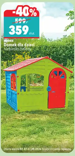 Biedronka MOOKIE Domek dla dzieci niebiesko-zielony oferta
