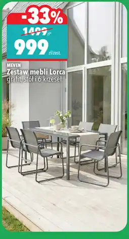 Biedronka MEVEN Zestaw mebli Lorca oferta