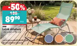 Biedronka Leżak składany JUMI oferta