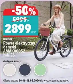 Biedronka Bikfun Rower elektryczny damski AMAK00052 oferta
