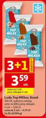 Auchan Lody Top Milker Koral oferta