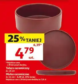 Auchan Talerz ceramiczny oferta