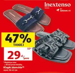 Auchan Klapki damskie oferta