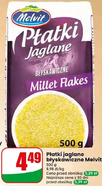 Dino Płatki jaglane błyskawiczne Melvit oferta
