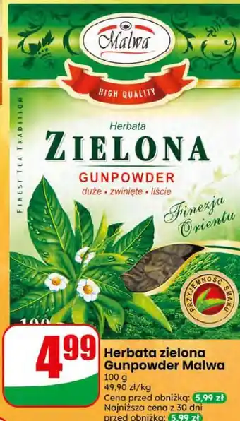 Dino Herbata zielona Gunpowder Malwa oferta