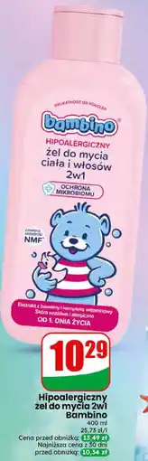 Dino Hipoalergiczny żel do mycia ciała i włosów 2w1 Bambino oferta
