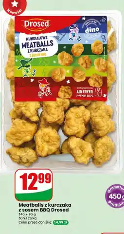 Dino Meatballs z kurczaka z sosem BBQ Drosed oferta