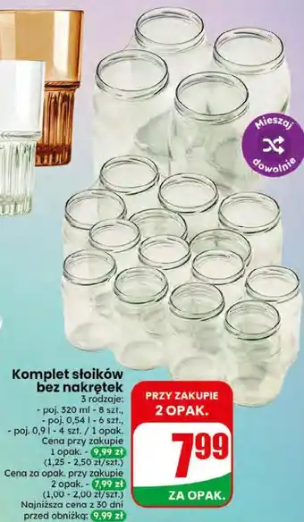 Dino Komplet słoików bez nakrętek oferta