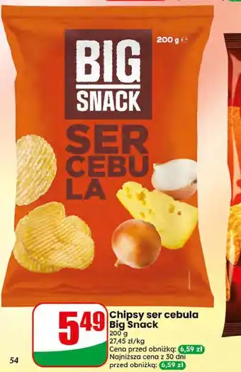 Dino Chipsy ser cebula Big Snack oferta