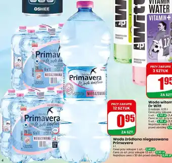 Woda źródlana niegazowana Primavera