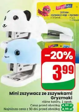 Dino Mini zszywacz ze zszywkami Gryzmaki oferta