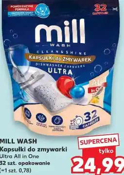 Kaufland MILL WASH Kapsułki do zmywarki Ultra All in One oferta
