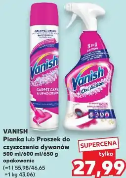Kaufland Vanish Pianka lub Proszek do czyszczenia dywanów oferta