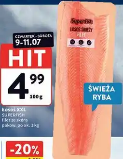 Intermarche Superfish Łosoś świeży filet ze skórą oferta