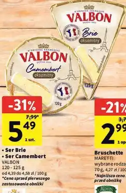 Intermarche Ser Brie / Ser Camembert VALBON oferta