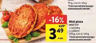 Intermarche Mini pizza MAXTOP oferta