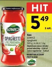Intermarche Sos ŁOWICZ spaghetti oferta