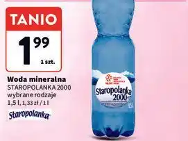 Intermarche Woda mineralna Staropolanka 2000 oferta