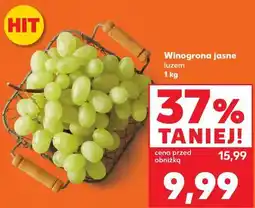 Kaufland Winogrona jasne luzem oferta
