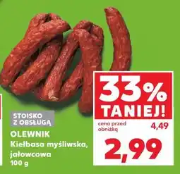 Kaufland Olewnik Kiełbasa myśliwska, jałowcowa oferta