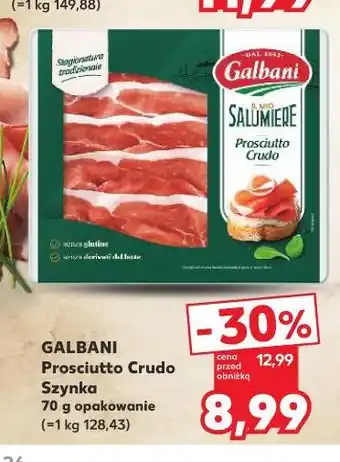 Kaufland Galbani Prosciutto Crudo Szynka oferta