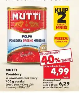 Kaufland MUTTI Pomidory w kawałkach, bez skóry oferta