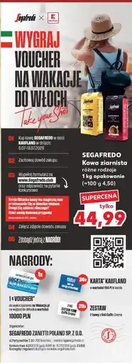 Kaufland SEGAFREDO Kawa ziarnista oferta