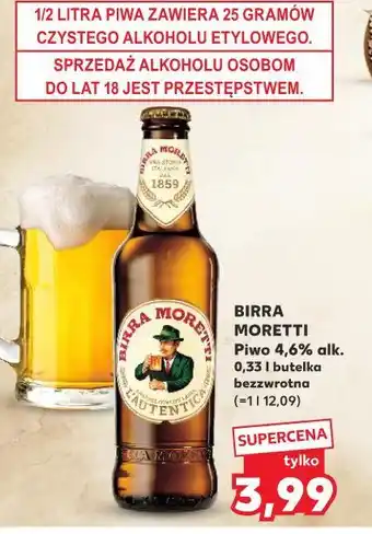 Kaufland Birra Moretti Piwo 4,6% alk oferta
