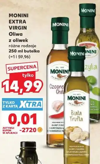 Kaufland MONINI EXTRA VIRGIN Oliwa z oliwek oferta