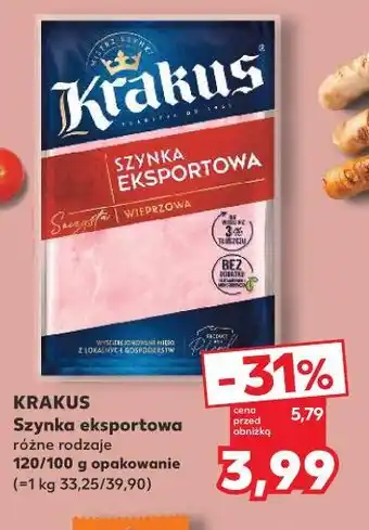 Kaufland KRAKUS Szynka eksportowa oferta