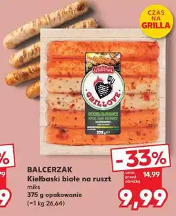 Kaufland BALCERZAK Kiełbaski białe na ruszt oferta
