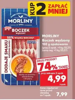 Kaufland Morliny Boczek wędzony oferta