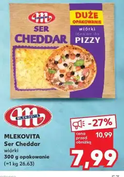 Kaufland Mlekovita Ser Cheddar wiórki oferta