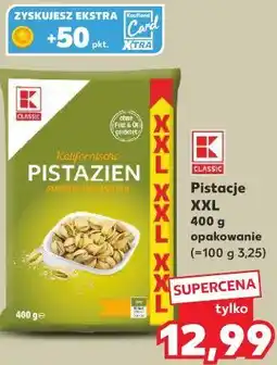 Kaufland K-Classic Pistacje XXL 400 g opakowanie oferta