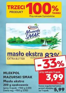 Kaufland Mlekpol Mazurski Smak Masło ekstra oferta