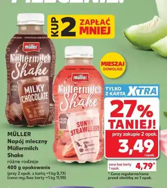 Kaufland MÜLLER Napój mleczny Müllermilch Shake oferta