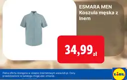 Lidl ESMARA MEN Koszula męska z lnem oferta